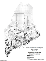 Smooth Greensnake distribution map (PDF)